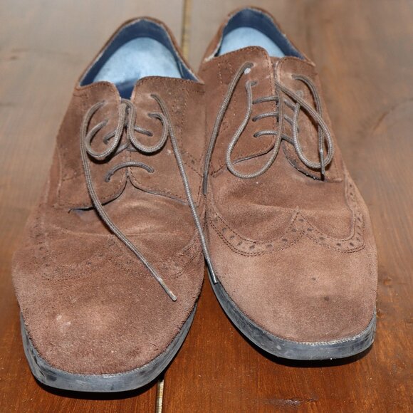Cole Haan - Brown Suede Shoes - Size 11 - Rubber Sole - Picture 1 of 8
